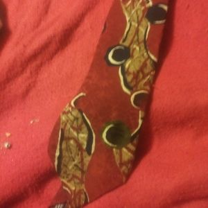 Vintage silk zylos george machado neck tie